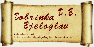 Dobrinka Bjeloglav vizit kartica
